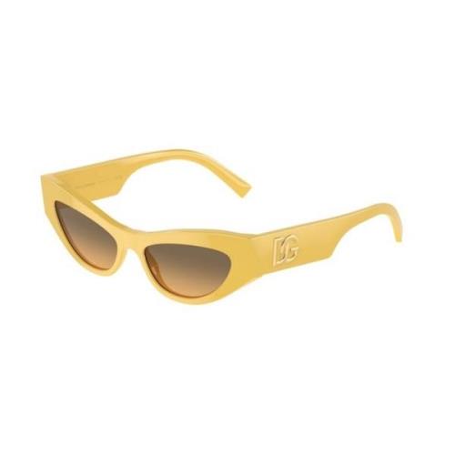 Dolce & Gabbana Gula Gradient Solglasögon Yellow, Unisex
