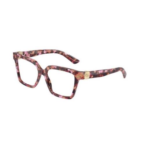 Dolce & Gabbana Rosa Båge Glasögon Multicolor, Herr