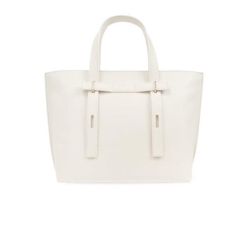 Furla Medium shopper väska White, Dam