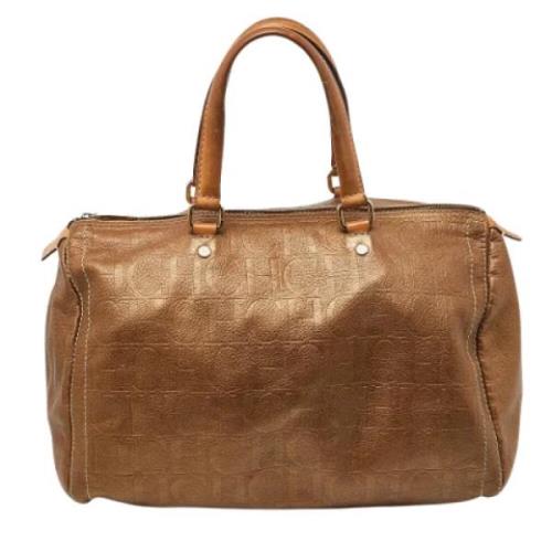 Carolina Herrera Pre-owned Pre-owned Laeder handvskor Brown, Dam