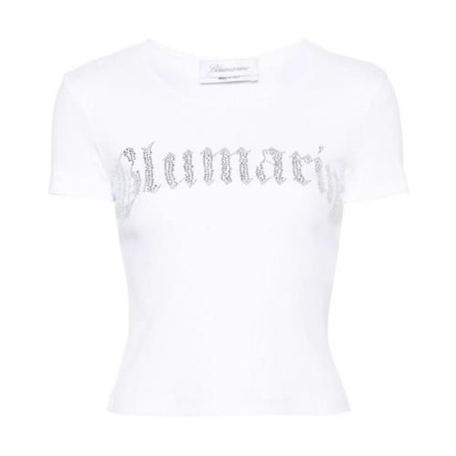 Blumarine Snygga Dam T-shirts & Polos White, Dam