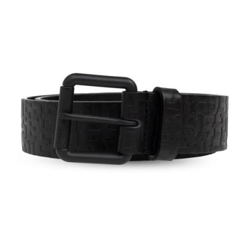 Diesel Läderbälte B-Monogram Black, Herr