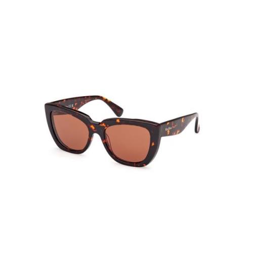 Max Mara Stiliga Havana solglasögon med bruna linser Brown, Dam