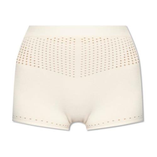 Max Mara Högmidjade shorts Zelota Beige, Dam