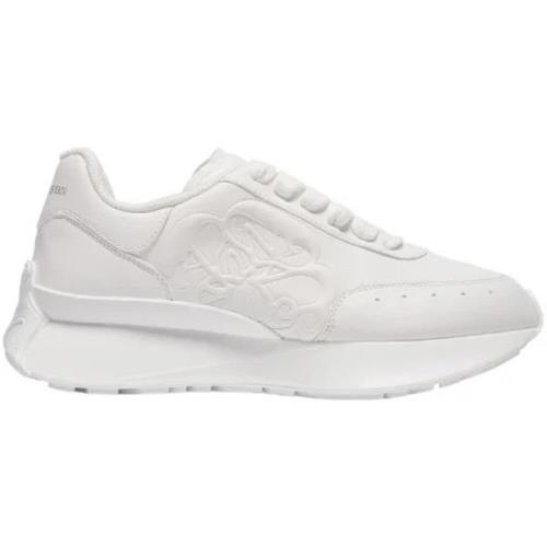 Alexander McQueen Läder sneakers White, Dam