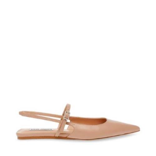 Steve Madden Spetsig Tå Låg Klack Krysten Beige, Dam