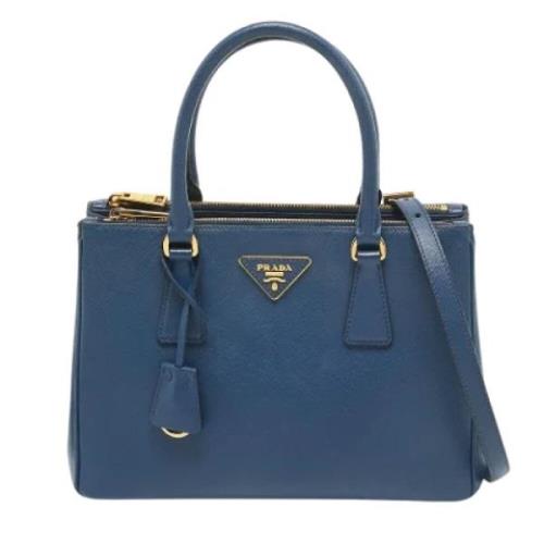 Prada Vintage Pre-owned Laeder totevskor Blue, Dam