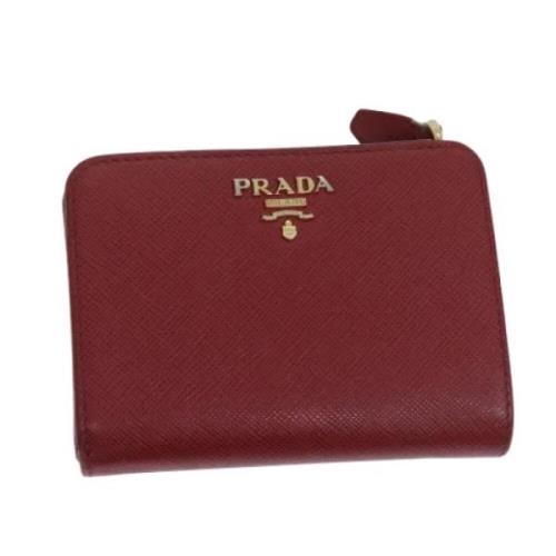 Prada Vintage Pre-owned Laeder plnbcker Red, Dam