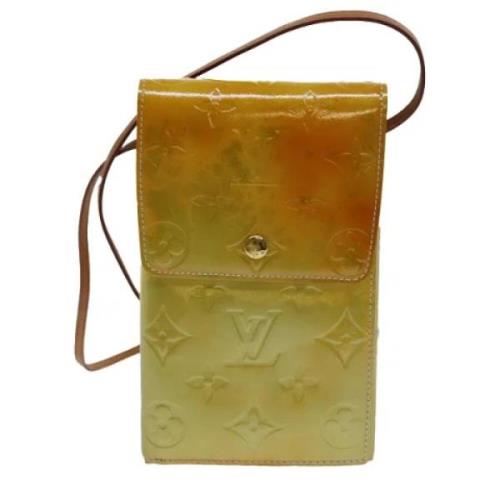 Louis Vuitton Vintage Pre-owned Laeder kuvertvskor Yellow, Dam