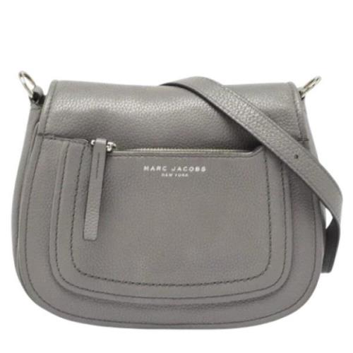 Marc Jacobs Pre-owned Pre-owned Laeder crossbodyvskor Gray, Dam