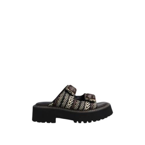 Noa Harmon Bekväm Plattform Sandal Multicolor, Dam