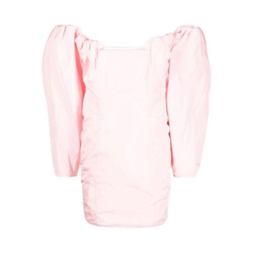Jacquemus Ljusrosa Off-Shoulder Miniklänning Pink, Dam