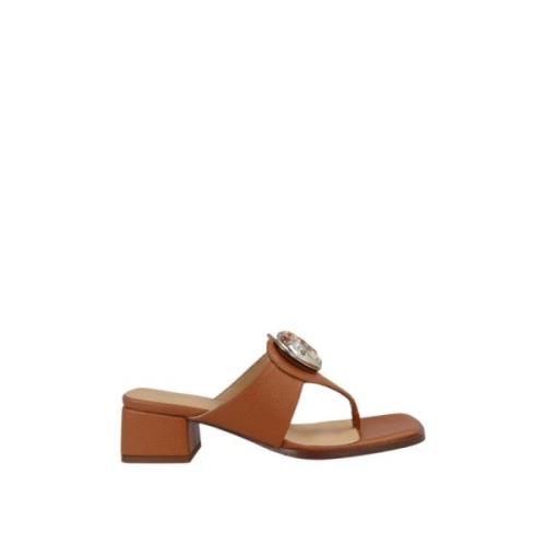 Noa Harmon Hjärtdekorerad Brun Sandal Mamma Brown, Dam