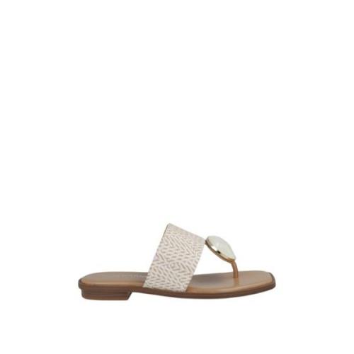 Noa Harmon Färgglad Raffia Platt Sandal Margot White, Dam