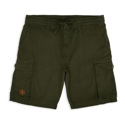 Gallo Gröna Cargo Shorts i Bomullstyg Green, Unisex