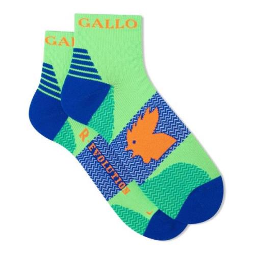 Gallo Neon Green Chevron Socks Multicolor, Dam