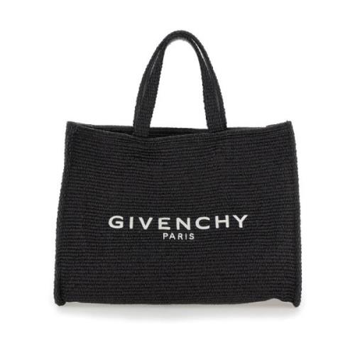 Givenchy Svart Toteväska med Logotyptryck Black, Dam