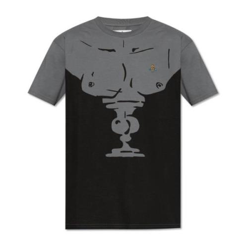 Vivienne Westwood Tryckt T-shirt Gray, Herr