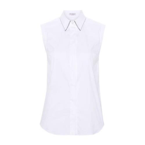 Brunello Cucinelli Vit Skjort Kollektion White, Dam