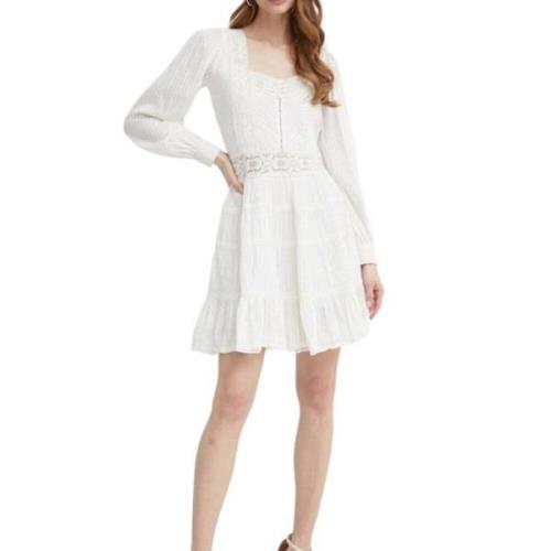 Twinset Vit Klänning Set Regular Fit White, Dam