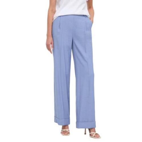 Twinset Stiliga Byxor Regular Fit Blue, Dam