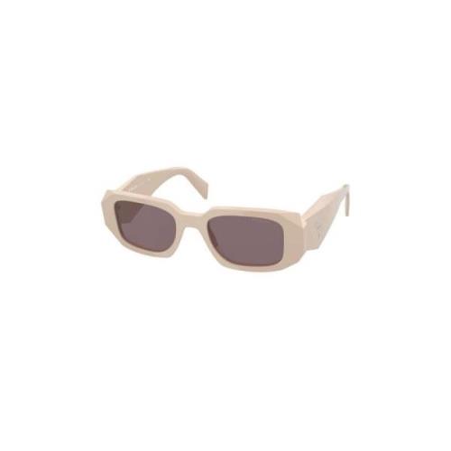 Prada Gris Stiliga Glasögon Beige, Unisex