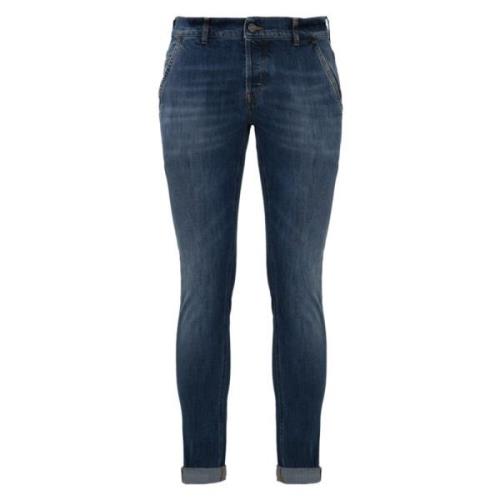 Dondup Denim Skinny Byxor med Logo Blue, Herr