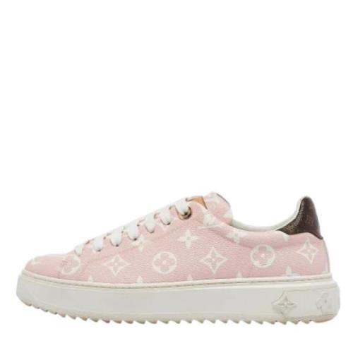 Louis Vuitton Vintage Pre-owned Belagd canvas sneakers Pink, Dam