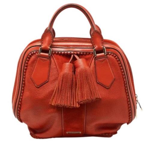 Burberry Vintage Pre-owned Laeder handvskor Orange, Dam