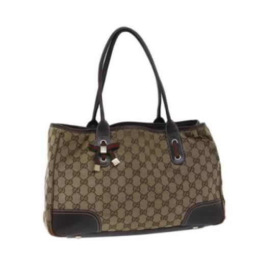 Gucci Vintage Pre-owned Canvas totevskor Brown, Dam