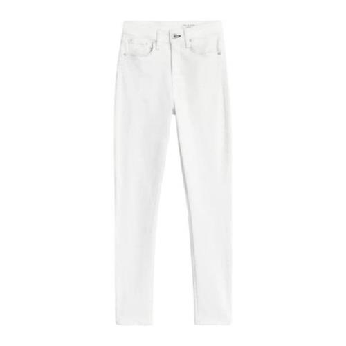 Rag & Bone Hög Midja Skinny Denim Jeans White, Dam