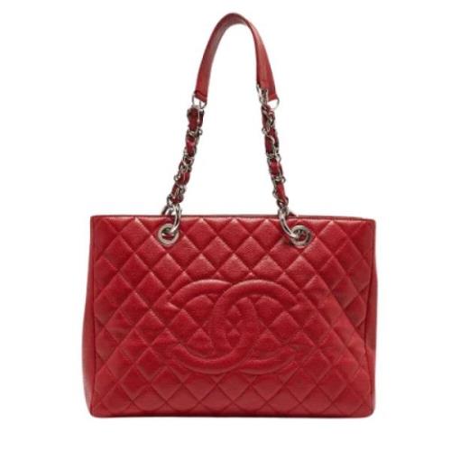 Chanel Vintage Pre-owned Laeder totevskor Red, Dam