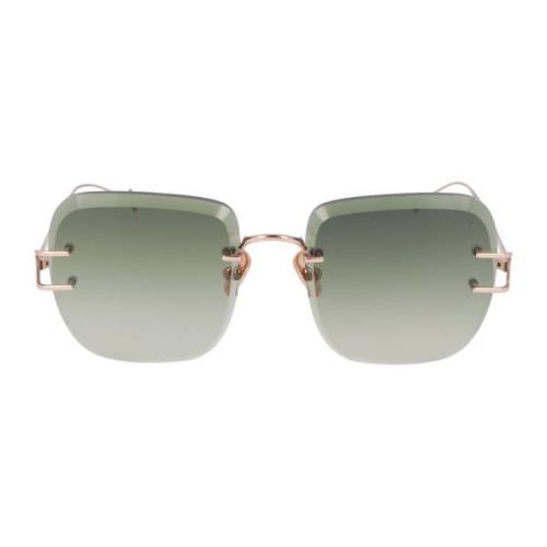 Eyepetizer Montaigne Runda Metall Solglasögon Green, Unisex