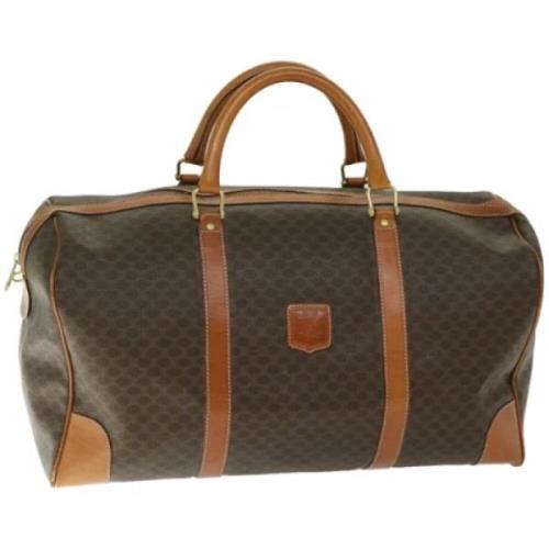 Celine Vintage Pre-owned Laeder handvskor Brown, Dam