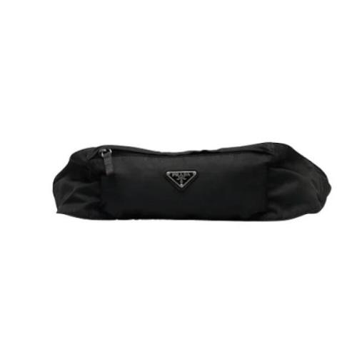 Prada Vintage Pre-owned Tyg kuvertvskor Black, Dam