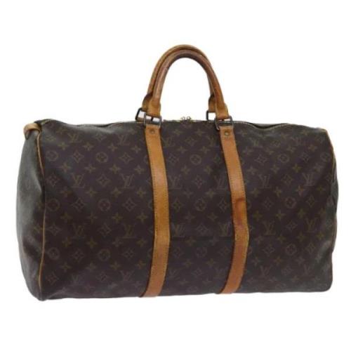 Louis Vuitton Vintage Pre-owned Canvas handvskor Brown, Dam