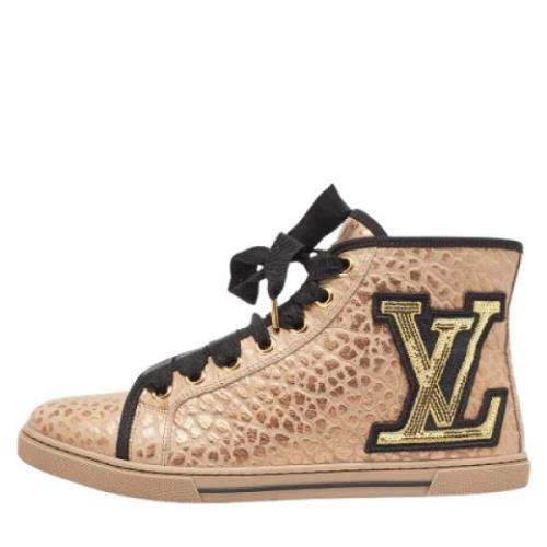Louis Vuitton Vintage Pre-owned Tyg sneakers Pink, Dam