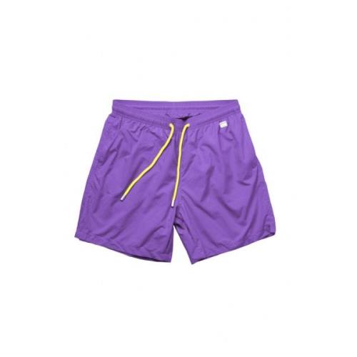 MC2 Saint Barth Färgglada Badshorts för Ljusa Sommardagar Purple, Herr