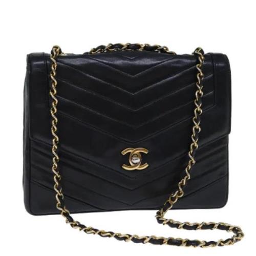 Chanel Vintage Pre-owned Laeder handvskor Black, Dam