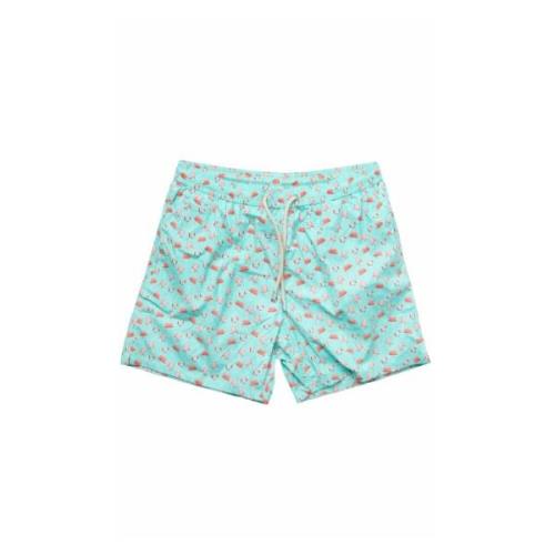 MC2 Saint Barth Cool Summer Swim Shorts Blue, Herr