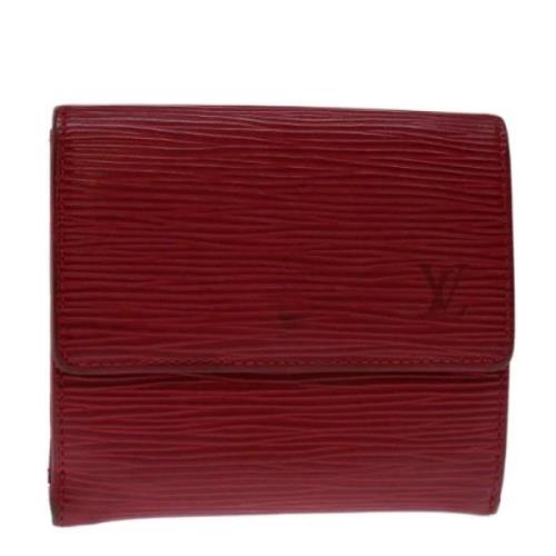 Louis Vuitton Vintage Pre-owned Laeder plnbcker Red, Dam