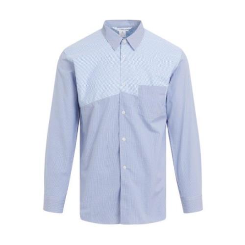 Comme des Garçons Blårandig Poplin Skjorta Blue, Herr