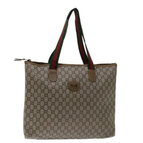 Gucci Vintage Pre-owned Laeder totevskor Brown, Dam