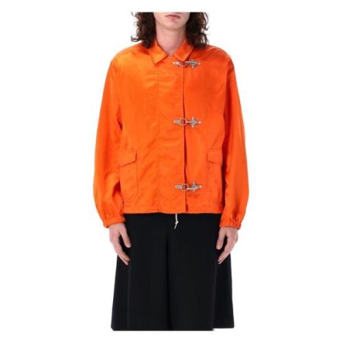 Junya Watanabe Orange Nylon Kappjacka Ss24 Orange, Herr