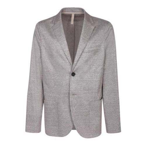 Harris Wharf London Beige Blazer för Män Ss24 Gray, Herr