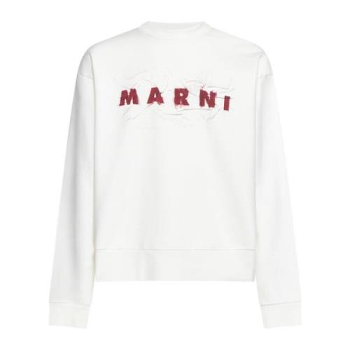 Marni Fashionable Sweater Picks White, Herr