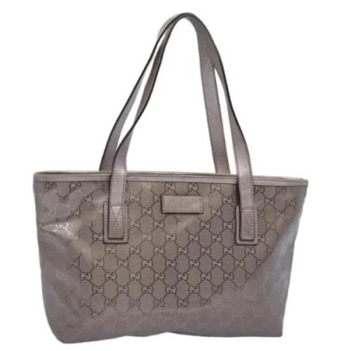 Gucci Vintage Pre-owned Canvas totevskor Gray, Dam