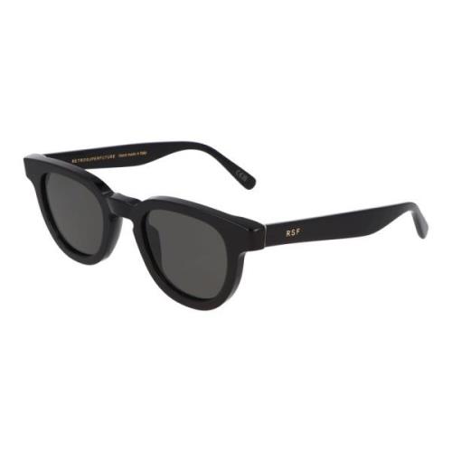 Retrosuperfuture Runda acetat solglasögon Black, Unisex