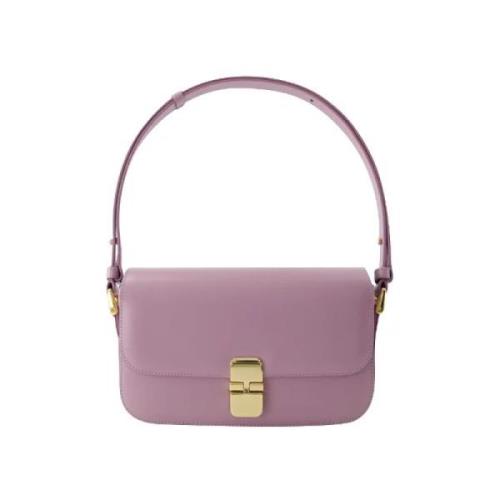 A.p.c. Laeder handvskor Purple, Dam