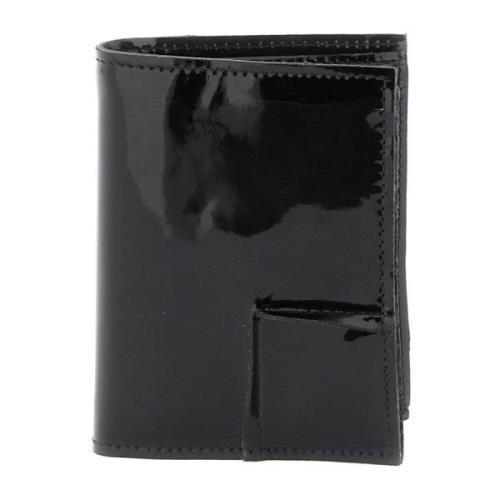 Comme des Garçons Patentläder Bifold Plånbok Black, Herr